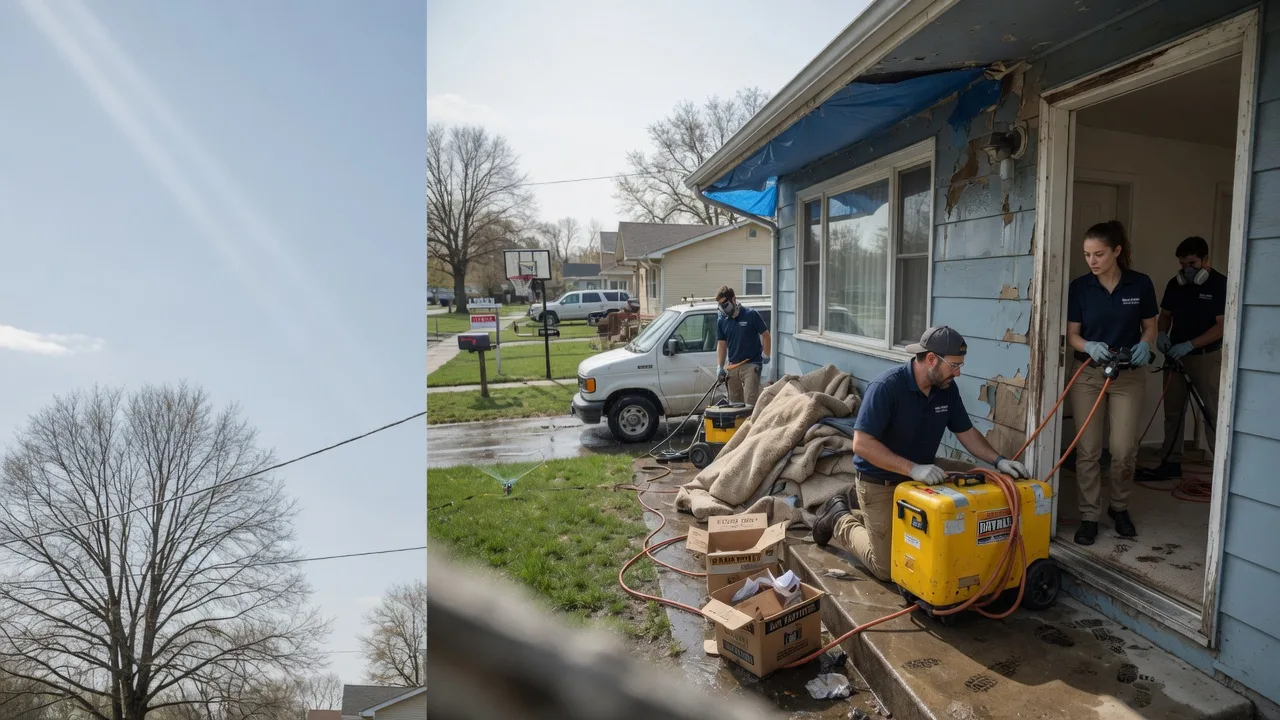 Basement Flood Cleanup in London Mills, IL near me
